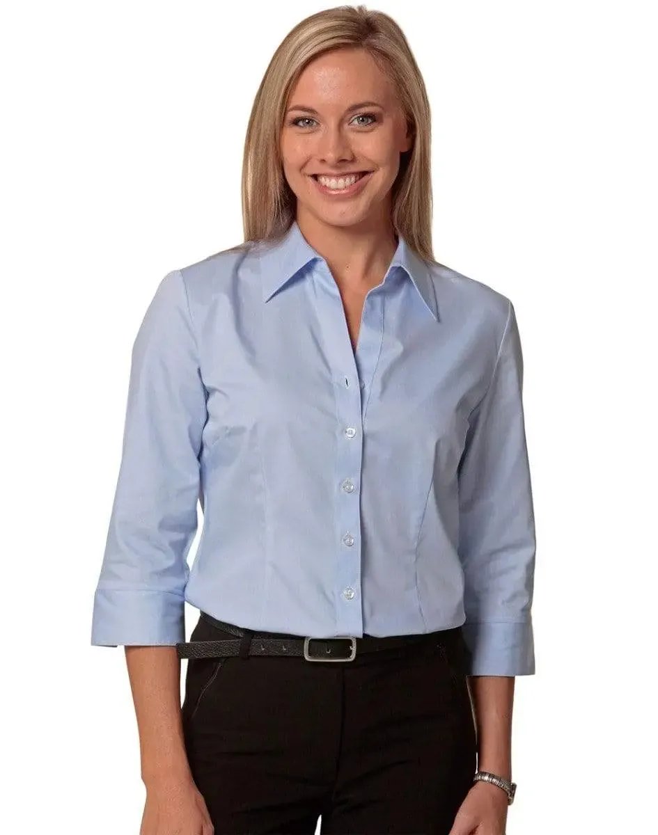 BENCHMARK Women's Fine Twill 3/4 Sleeve Shirt M8030Q